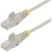 StarTech.com U/UTP Cat6 Slim laitekaapeli, LSZH, 0,5m, harmaa