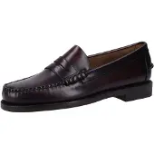 Sebago for man. 7000300 Classic Dan Leather Loafers burgundy brown (44), Flat, 1 to 3 cm, None, Casual, Party