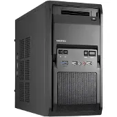 Chieftec LT-01B-350GPB, Mini Tower, PC, Musta, Mini-ATX, SECC, 14 cm