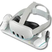 VORTEX VR VortexVR latausasema / -teline Meta Quest 3:lle | Virtuaalilasit ja ohjaimet