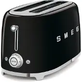 Smeg 50's Style leivänpaahdin 4x2 viipaletta Musta