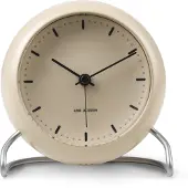 Arne Jacobsen AJ City Hall herätyskello, sandy beige