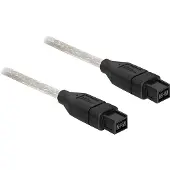 DeLOCK FireWire 9-pin -kaapeli, 3m, musta