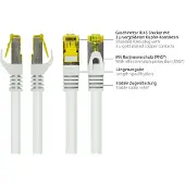 Alcasa electronik ALCASA Elektronik patch cable - 7.5 m - white - Valkoinen