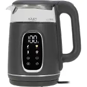 Adler AD 1305GS -vedenkeitin, 1,7 l, 2200 W, harmaa/hopea