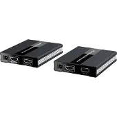 Techly IDATA HDMI-KVM60, Lähetin & vastaanotin, Langallinen, 60 m, Cat5, Cat5e, Cat6, Musta, Hopea, Alumiini (IDATA-HDMI-KVM60)