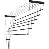 Kadax Kuivausteline kattoon, 6 tankoa, 140 cm