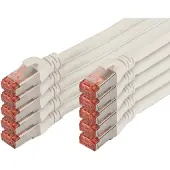 Digitus CAT 6 S-FTP PATCH CORD, CU, LSZH AWG 27/7, LENGTH 2 M, 10 PIECES, COLOR WHITE (DK-1644-020-WH-10)