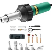 Vevor Kuuman ilman muovihitsauslaite 1600 W 17 lisävarusteella (PVC, TPO, vinyyli)