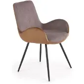 Halmar 4 tuolin setti K392, harmaa/ruskea