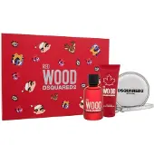 Dsquared2 Naisten setti Red Wood: Eau de Toilette EDT, 100 ml + suihkugeeli, 100 ml + lompakko