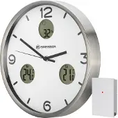 Bresser MyTime Io NX Radio-ohjattu seinäkello - valkoinen 8020211GYE000