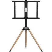 Gembird TV-seinäteline Gembird TVS-75ST-01 TV-tuki Kiertoalusta Korkeussäädettävä 32-75" 35kg Musta/Puu