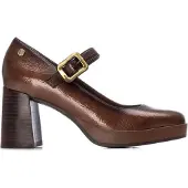 Carmela for woman. 16253501-TAUPE Shoes 162535 brown (41), 5 to 8 cm, Buckle, Casual, Classic, Patent Leather