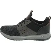 SKECHERS Matalavartiset tennarit 'Delson Camben' ruskea / mudanvärinen / vaaleanharmaa / musta