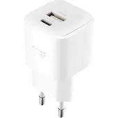 Swissten GaN 1xUSB / 1xUSB-C 20W laturi