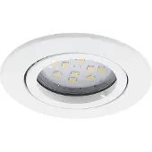 Eglo Uppospotti Eglo Tedo Ø 80 mm Valkoinen