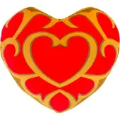 Tomy The Legend Of Zelda Mocchi-mocchi Heart Container 37 Cm Nalle