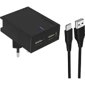 Swissten Charger 2x USB-A 3 A (22044000)