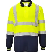 Portwest S279 kaksivärinen pitkähihainen polo