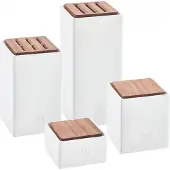 Zwilling -keittiön säilytyspurkkisetti, 4 kpl, valkoinen