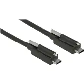 DeLOCK – Cable SuperSpeed USB 10 Gbps (USB 3.2 Gen 2) USB Type-C male > USB Type-C male 1 m black (83719)