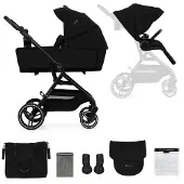 Kinderkraft YOXI 2-in-1 Yhdistelmävaunut, Pure Black