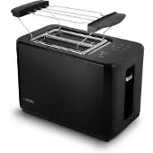 Lauben LBNT900BC, 2 viipale(i)ta, Musta, Ruostumaton teräs, Kosketus, 900 W, 220 V