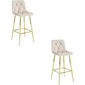 Leobert Baarijakkara Nado, beige, kultaiset jalat (2 kpl)