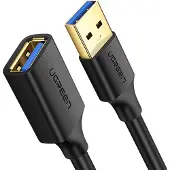 UGREEN jatkokaapeli USB 3.0 (naaras) - USB 3.0 (uros) sovitin 3 m musta (US129 30127)