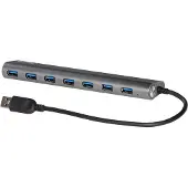 ITEC Metal U3HUB778, USB 3.2 Gen 1 (3.1 Gen 1) Type-A, USB 3.2 Gen 1 (3.1 Gen 1) Type-A, 5000 Mbit/s, Hopea, Metalli, AC
