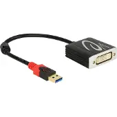 DeLOCK - Ulkoinen videosovitin - USB 3.0 - DVI - musta - vähittäismyyntipakkaus