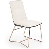 Halmar 4 tuolin setti K390, kermanvärinen/harmaa