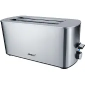 Steba TO 21 Inox -leivänpaahdin, 2 pitkää aukkoa, 4 viipaletta, 1400 W, ruostumaton teräs