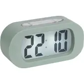 Karlsson Alarm Clock Gummy Rubberized Ochre Yellow - Green - Ø14CM