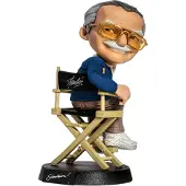 Iron Studios Stan Lee Blue Jacket Minico Figure Kultainen