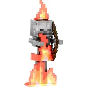 Mattel Minecraft Diamond Level -luurankotoimintahahmo ja 6 lis varustetta, 5,5 tuuman ker ilymittakaava ja piksel ity muotoilu