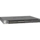 Netgear M4300-24X24F - Kytkin - L3 - Hallittu - 24 x 10/100/1000/10000 + 24 x 10 Gigabit SFP+ - edestä taaksepäin suuntautuva ilmavirta - jalustall...