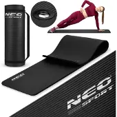 Neo-Sport harjoitusmatto NS-923 183 cm x 60 cm x 1,5 cm musta