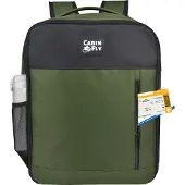 CabinFly Pacemaker -matkareppu 40x30x20cm, sopii Ryanair ja Wizzair, 24L, Khaki