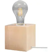 Sollux ARIZ 1 E27 PÖYTÄVALAISIN LUONNONPUUTA SL.0677