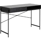 Ebuy24 Kirjoituspöytä ANGUS 110x50xH75cm, musta