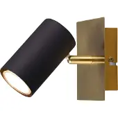 TRIO Marley spottivalaisin GU10 15cm musta/kulta
