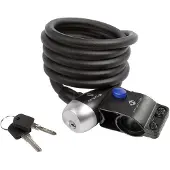 M-Wave S 12.18 Spiral Cable Lock Musta 12 x 1800 mm