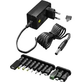 Goobay Universal virtalähde 11 vaihdettavalla adapterilla - 3-12V
