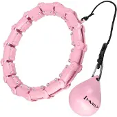 HMS HHW11 PLUS SIZE HULA HOP VAALEANPUNAINEN, JOSSA VÄLILEHDET JA PAINO