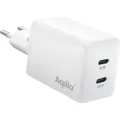 Aqiila Chargebird W45 seinälaturi GaN 45W valkoinen