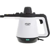 Adler Käsikäyttöinen Monikäyttöinen Höyrypuhdistin Paine Höyryvirta 44g/m AD7038 2000W Valkoinen/Musta