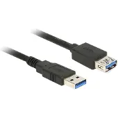 DeLOCK 85053 USB cable USB 3.2 Gen 1 (3.1 Gen 1) 0.5 m USB A Black (85053)