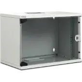 Digitus 7U WALL MOUNTING CABINET, SOHO, UNMOUNTED 370X540X400 MM, FULL GLASS FRONT DOOR, GREY (DN-19 07U-S-1)